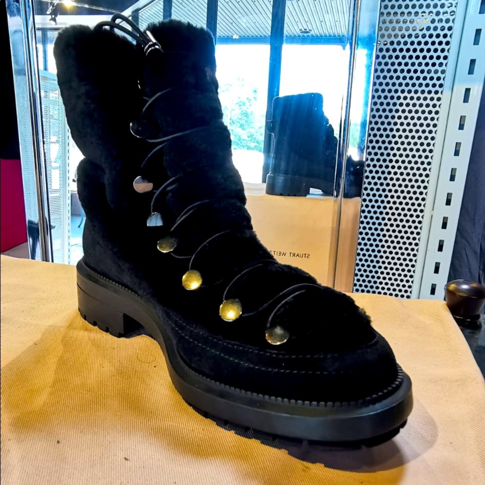 Super comfy suede-fur fall/winter boots
